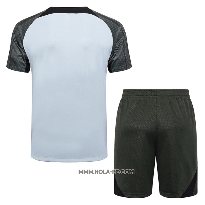 Chandal del Barcelona 2023-2024 Manga Corta Gris - Pantalon Corto
